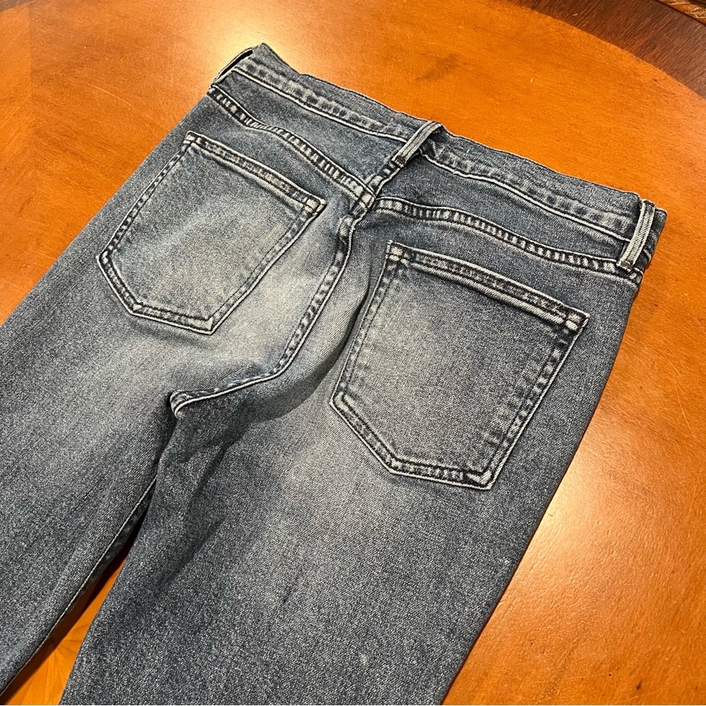 3x1 Celie Straight High-Rise Cropped Jeans 26 Anthropologie Slim Denim Tapered - Picture 10 of 16
